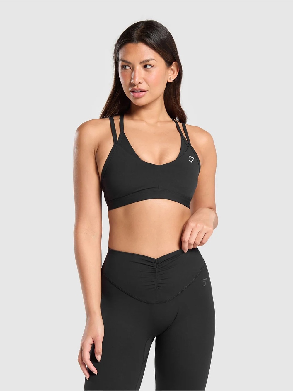 Gymshark Black Double-Strap Sports Bra